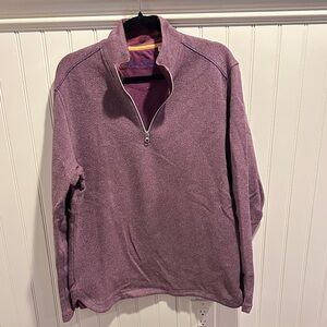 Robert Graham Plum Zip-Up Sweater